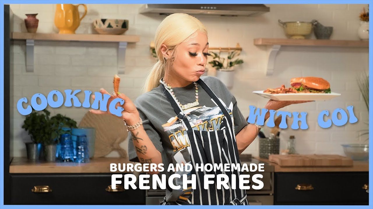 Cooking With Coi Leray – Burgers & Fries